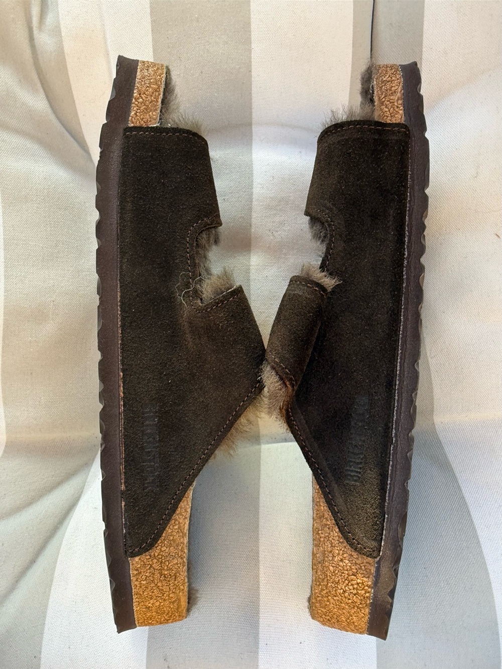 NIB BIRKENSTOCK Arizona Shearling - Mocha Brown - Size 42 - Brand New Never Worn - Picture 2 of 7
